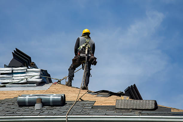 Professional Storm Damage Roof Repair technician working in Usaf Academy, CO